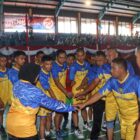 Turnamen voli antar instansi yang digelar oleh Polresta Cirebon untuk memperingati Hari Bhayangkara ke-78