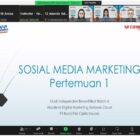 proses pembelajaran di NF Academy melalui zoom meeting