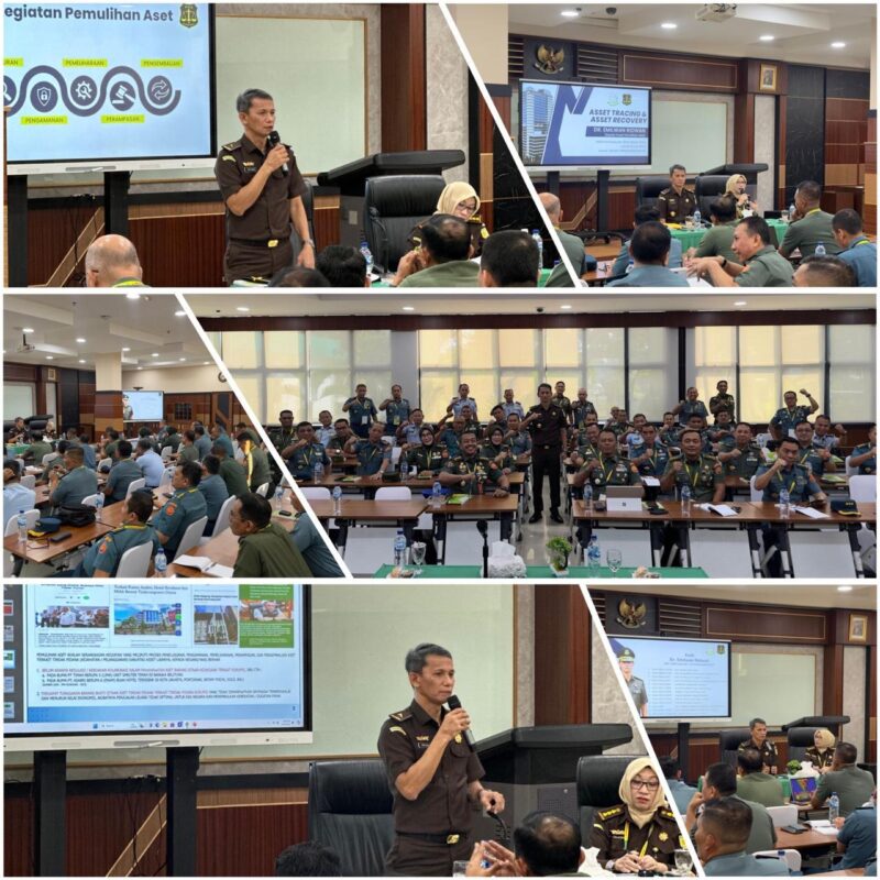 Kepala Pusat Pemulihan Aset (PPA) Dr. Emilwan Ridwan memberikan materi pada pelatihan Pembekalan Sumber Daya Manusia (SDM) Tahun 2024