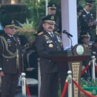Jaksa Agung ST Burhanuddin bertindak selaku inspektur upacara pada Upacara Hari Bhakti Adhyaksa (HBA) ke-64 Tahun 2024 yang digelar di Lapangan Badan Pendidikan dan Pelatihan (Badiklat) Kejaksaan RI, Jakarta Selatan