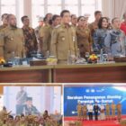 Wakil Bupati Humbang Hasundutan, Dr. Oloan Paniaran Nababan, SH, MH, bersama Plt. Kadis Kesehatan P2KB, dr. Gunawan Sinaga, menghadiri Gerakan Serentak Penanganan Stunting Se-Sumatera Utara