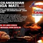 Sekitar 5.000 orang dari 10 kecamatan dan 129 desa di wilayah Lebak Selatan, Provinsi Banten, akan mengadakan aksi damai di Istana Negara dan DPR RI pada Rabu, 31 Juli 2024
