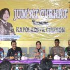 Kombes Pol Sumarni, S.I.K, S.H, M.H, menjelaskan bahwa 'Jumat Curhat' bertujuan untuk menjalin komunikasi yang lebih erat dengan seluruh elemen masyarakat di Kabupaten Cirebon