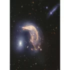 The neighboring galaxies, nicknamed Penguin and the Egg, have been tangled up for tens of millions of years, according to NASA. APnews