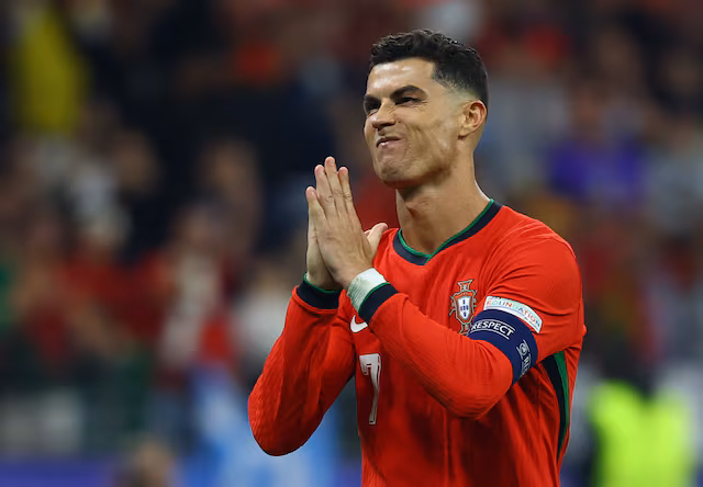 Momen saat Cristiano Ronaldo gagal mengeksekusi tendangan penalti di babak perpanjangan waktu dalam pertandingan babak 16 besar Euro 2024 yang dramatis pada hari Selasa, 02 Juli 2024- Foto:Reuters