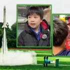 An 11-year-old boy in China has become an internet sensation after he built and launched his own rocket. Photo: SCMP composite/Douyin