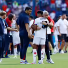 Paris 2024 Olympics - Football - Men's Quarter-final - Morocco vs United States - Parc des Princes, Paris, France - August 02, 2024. Nathan Harriel of United States looks dejected after the match. REUTERS/Piroschka Van De Wouw/File Photo 