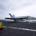 File photo: A F/A-18E Super Hornet fighter jet is catapulted off the flight deck of the USS Dwight D. Eisenhower (CVN 69) aircraft carrier in Southern Red Sea, Middle East, February 13, 2024. REUTERS/Hamad I Mohammed/File Photo