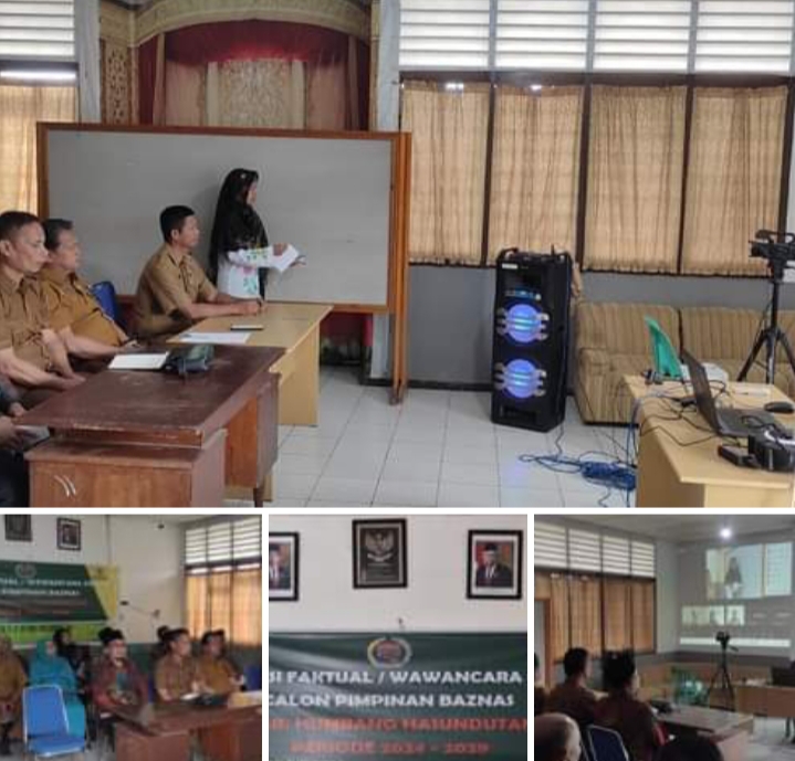 Bupati Humbang Hasundutan, yang diwakili oleh Asisten Pemerintahan dan Kesra Jaulim Simanullang, membuka kegiatan verifikasi faktual dan wawancara calon pimpinan Baznas Kabupaten Humbang Hasundutan periode 2024-2029