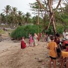 Dua pengamen Ondel-ondel asal Jakarta Pusat dilaporkan hanyut di Pantai Karang Seke, Desa Muara, Kecamatan Wanasalam