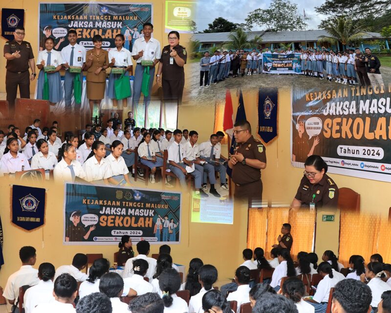 Kejaksaan Tinggi (Kejati) Maluku menggelar kegiatan penyuluhan hukum melalui Program Jaksa Masuk Sekolah (JMS) di SMK Grafika Santo Andreas, Ambon