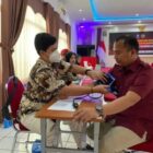 Dalam rangka memperingati Hari Ulang Tahun (HUT) Republik Indonesia dan Hari Pengayoman Ke-79 Tahun 2024, Lapas Kelas III Rangkasbitung Kanwil Kemenkumham Banten bekerja sama dengan PMI Kabupaten Lebak menggelar kegiatan donor darah di aula Lapas Rangkasbitung, Kamis (08/08/2024)