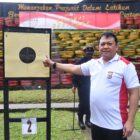 Kepala Kepolisian Daerah Maluku, Irjen Pol Drs. Eddy Sumitro Tambunan M.Si, secara langsung memimpin latihan menembak personel yang digelar di Markas Komando Satuan Brimob Daerah Maluku, Tantui, Kota Ambon, Jumat (9/8/2024)
