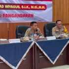 Kapolda Jawa Barat, Irjen Pol. Dr. Akhmad Wiyagus, S.I.K., M.Si., M.M., didampingi oleh Kabid Propam Polda Jabar, Kombes Pol Adiwijaya, S.I.K., melaksanakan kunjungan kerja ke Polres Pangandaran