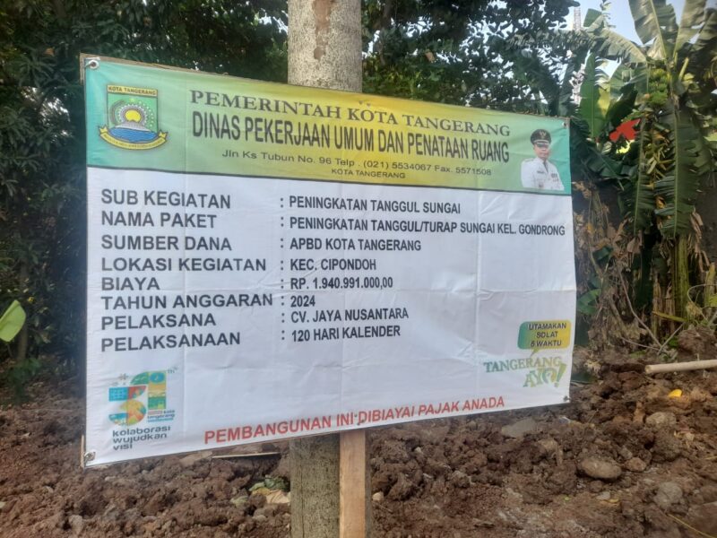 Proyek turap di Jalan H Mansyur, Cipondoh, Kota Tangerang kini menjadi perhatian publik setelah terungkap bahwa CV Jaya Nusantara, selaku kontraktor proyek yang didanai oleh APBD 2024, diduga mengabaikan standar keselamatan kerja