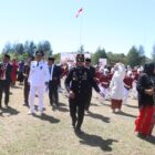Kapolres Buru, AKBP Sulastri Sukidjang, S.H., A.I.K., M.M., turut hadir dalam upacara peringatan detik-detik Proklamasi Kemerdekaan Republik Indonesia yang ke-79