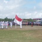 eringatan detik-detik Proklamasi HUT RI ke-79 di Kecamatan Paranginan, Kabupaten Humbang Hasundutan, berlangsung dengan penuh hikmat pada Sabtu, 17 Agustus 2024