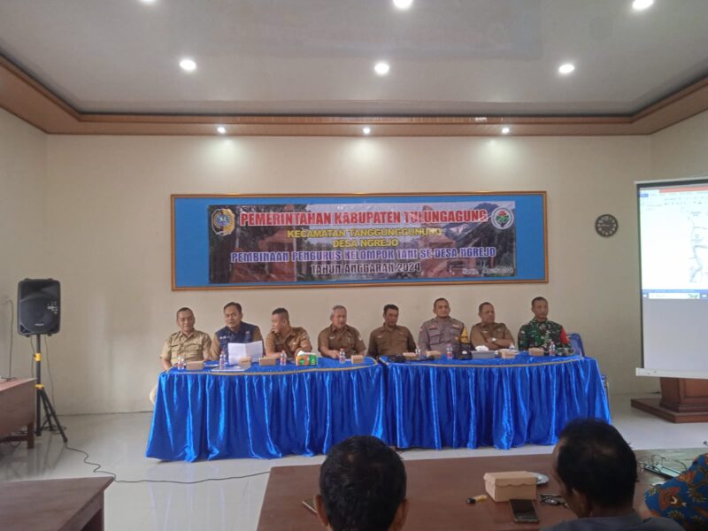 kegiatan yang dilaksanakan oleh Pemerintah Desa Ngrejo Kecamatan Tanggunggunung dengan Pembinaan Pengurus Kelompok Tani sedesa Ngrejo tahun Anggaran 2024 (27/08)