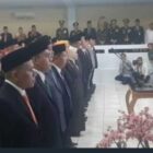Sidang Paripurna Penetapan 50 Anggota Dewan Perwakilan Rakyat Daerah (DPRD) Lebak berlangsung khidmat dengan pelantikan dan pengambilan sumpah yang dipimpin langsung oleh Ketua Pengadilan Negeri Rangkasbitung, Parulian Manik