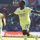 Dua gol kemenangan Arsenal dicetak oleh Leandro Trossard dan Thomas Partey