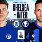 Chelsea dan Inter Milan akan kembali memanaskan lapangan hijau saat mereka bertemu di Stamford Bridge pada Minggu, 11 Agustus 2024, Kick-off dijadwalkan pada pukul 21:00 WIB