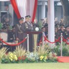 Upacara memperingati Hari Lahir Kejaksaan Republik Indonesia (RI) ke-79 berlangsung khidmat di Lapangan Badan Pendidikan dan Pelatihan (Badiklat) Kejaksaan RI, Jakarta, Senin (2/9/2024)
