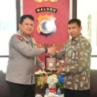 Kepala Kepolisian Daerah Maluku, Irjen Pol Drs. Eddy Sumitro Tambunan, M.Si, menerima kunjungan silaturahmi dari Ketua BPK RI perwakilan Provinsi Maluku, Andriyanto, dalam pertemuan yang berlangsung pada Kamis (5/9/2024)