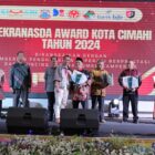Malam Anugerah DEKRANASDA AWARDS 2024 yang diadakan di Hall Cimahi Techno Park, Dinas Perdagangan, Koperasi, Usaha Kecil dan Menengah, dan Perindustrian Kota Cimahi