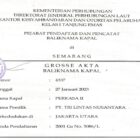 Della Zuarda melaporkan bahwa dokumen yang hilang meliputi tiga Grosse Akta balik nama kapal yang dimiliki oleh PT Tri Lintas Nusantara, sebuah perusahaan yang berkedudukan di Jakarta Utara