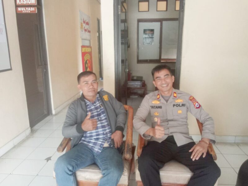 Kapolsek IPTU Tatang Suhendar, S.KM menyatakan bahwa progres kerjasama antara Polsek Cibadak dengan berbagai lembaga, termasuk pers, berjalan dengan baik