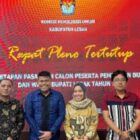 Komisi Pemilihan Umum (KPU) Kabupaten Lebak secara resmi menetapkan tiga pasangan calon bupati (cabup) dan calon wakil bupati (cawabup) yang akan bertarung pada Pilkada 2024
