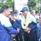 Kapolda Jawa Barat, Irjen Pol Dr. Akhmad Wiyagus, S.I.K., M.Si., M.M., turut menghadiri undangan Gubernur Jawa Barat dalam peringatan Hari Olahraga Nasional (HAORNAS) ke-41 yang digelar di Plaza Gedung Sate, Jalan Diponegoro, Bandung, Kamis (26/9/2024)