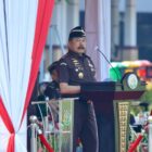 Jaksa Agung Republik Indonesia, ST Burhanuddin, secara resmi memimpin upacara pelantikan jaksa sekaligus menutup Program Pendidikan dan Pelatihan Pembentukan Jaksa (PPPJ) Angkatan 81 Gelombang I Tahun 2024 di Lapangan Kampus A, Badan Diklat Kejaksaan RI, Ragunan, Jakarta, pada Senin (30/9/2024)