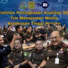 Kejaksaan Tinggi Maluku menyelenggarakan Pelatihan Peningkatan Sumber Daya Manusia (SDM) bagi Tim Media Kehumasan Kejaksaan Tinggi Maluku pada Senin (30/9/2024)