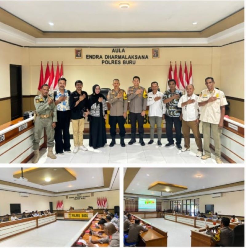 Polres Buru mengadakan Rapat Koordinasi (Rakor) untuk membahas kesiapan Tempat Pemungutan Suara (TPS) menjelang Pilkada serentak 2024. Rakor ini berlangsung di Aula Endra Dharmalaksana, Mapolres Buru, pada Kamis (5/9/2024)