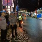Satgas Operasi Mantap Praja (OMP) Salawaku Polda Maluku mengamankan jalannya kampanye terbatas yang dilakukan oleh calon Wakil Gubernur Maluku, H. Abdullah Vanath, di kawasan Galunggung, Desa Batu Merah, Kota Ambon, pada Selasa malam, 8 Oktober 2024