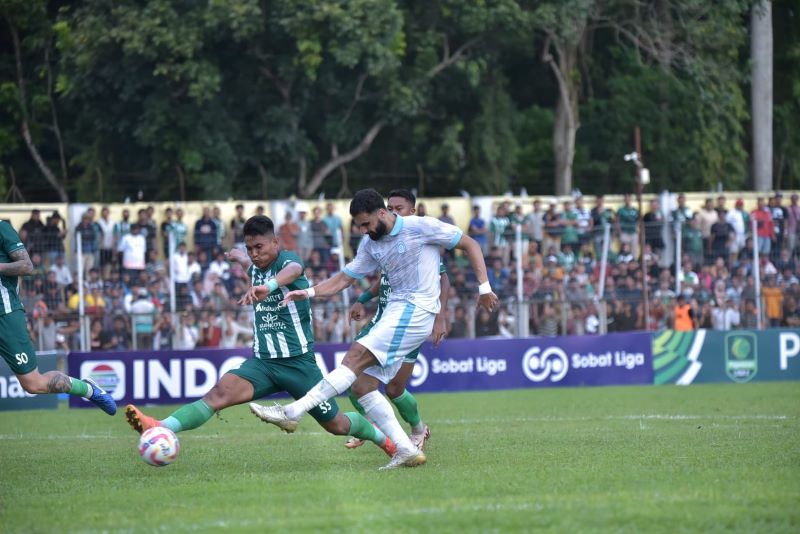 Laga antara Persikabo 1973 dan FC Bekasi City dalam lanjutan Liga 2 Indonesia 2024/2025, Sabtu 12 Oktober 2024, Kick Off Pukul 15.00 WIB, di Stadion Pakansari, Bogor