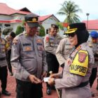 Polres Buru menggelar Apel Tactical Inspection yang dipimpin langsung oleh Kapolres Buru, AKBP Sulastri Sukidjang, S.H., S.I.K., M.M