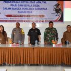 kegiatan sosialisasi mengenai pengawasan netralitas Aparatur Sipil Negara (ASN), TNI, Polri, serta Kepala Desa di Aula Hotel Martin Anugrah, Doloksanggul, Jumat (18/10/2024)