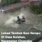 Tambak ikan kerapu milik Yongki, pemilik Hotel Double G yang berlokasi di Desa Bulakan, Kecamatan Cinangka, Kabupaten Serang, Banten, kini menjadi sorotan