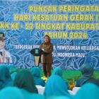 Bupati Serang, Ratu Tatu Chasanah, menyampaikan bahwa Tim Penggerak Pemberdayaan dan Kesejahteraan Keluarga (TP PKK) Kabupaten Serang berperan besar dalam mendukung program prioritas Pemerintah Daerah (Pemda), khususnya dalam penurunan angka stunting