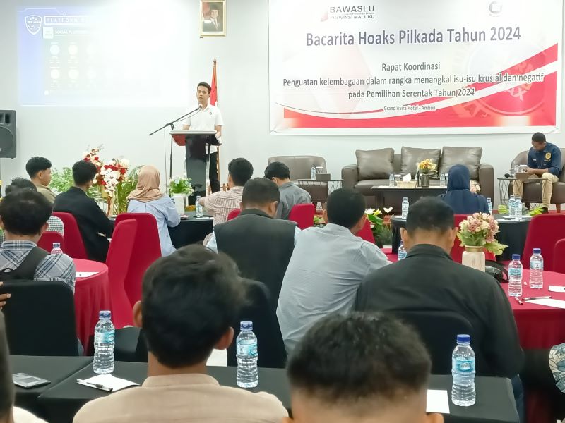 AKP Ryando mengingatkan peserta untuk berhati-hati dalam menyebarkan informasi, terutama yang bersifat negatif atau belum terverifikasi
