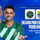 Persib Bandung akan melakoni laga penting dalam lanjutan Grup F Liga Champions Asia 2 (ACL 2) musim 2024/25 dengan menghadapi Zhejiang FC. Laga ini akan digelar di Huanglong Sports Center, Kamis (3/10/2024) pukul 20.00 waktu setempat atau 19.00 WIB