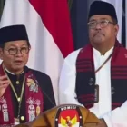 Pramono Anung dan Rano Karno, pasangan calon gubernur dan wakil gubernur nomor urut 3, memperkenalkan visi dan misi unggulan mereka yang dinamai 