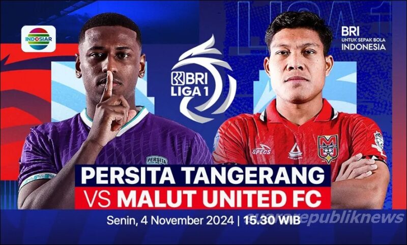 Persita Tangerang melawan tim promosi, Malut United, di Stadion Pakansari pada Senin (04/11/2024) pukul 15.30 WIB