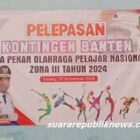 Kontingen Banten resmi dilepas untuk berlaga di ajang Pra Pekan Olahraga Pelajar Nasional (Pra POPNAS) Zona III Tahun 2024