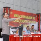 Kepolisian Daerah Maluku menggelar simulasi pengamanan Tempat Pemungutan Suara (TPS) guna memastikan kelancaran dan keamanan pemilihan kepala daerah (Pilkada) serentak yang akan diselenggarakan di wilayah provinsi Maluku pada tahun 2024