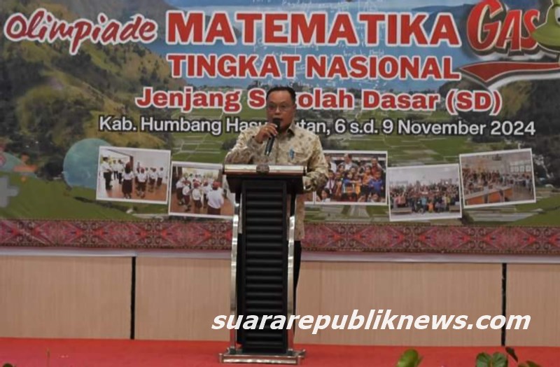 Pemerintah Kabupaten Humbang Hasundutan (Pemkab Humbahas) bersama Yayasan Teknologi Indonesia Jaya (YTIJ) menyelenggarakan Olimpiade Matematika Gasing Tingkat Nasional di Hotel Ayola, Kecamatan Doloksanggul, Humbahas, Rabu, 6 November 2024