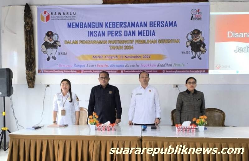 Badan Pengawas Pemilu (Bawaslu) Kabupaten Humbang Hasundutan (Humbahas) mengadakan rapat sosialisasi yang melibatkan puluhan insan pers dan media lokal pada Senin (11/11/2024)