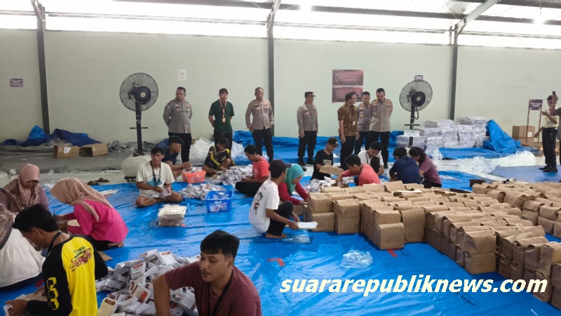 Menyongsong Pilkada serentak 2024, Polres Indramayu bersama Forum Komunikasi Pimpinan Daerah (Forkopimda) Kabupaten Indramayu mengintensifkan persiapan keamanan logistik Pemilu